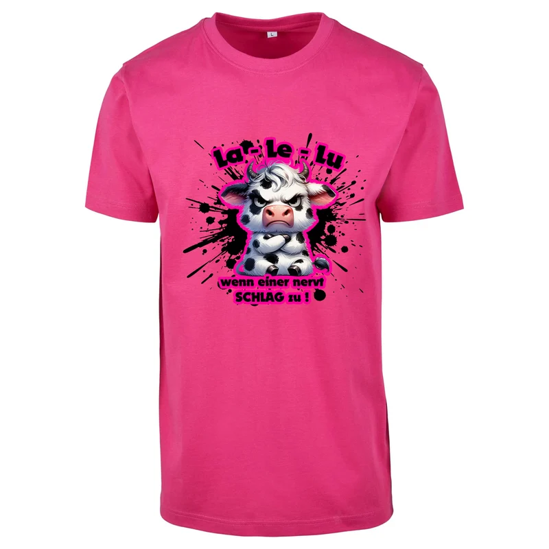 La Le Lu T-Shirt – Freches Statement Shirt mit Kuh-Print