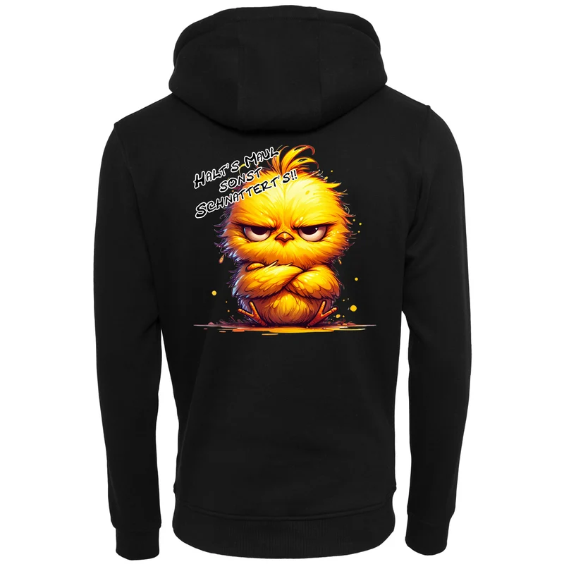 ZIP Hoodie -Kücken - Halt´s Maul .... Druck - verschiedene Farben zur Auswahl