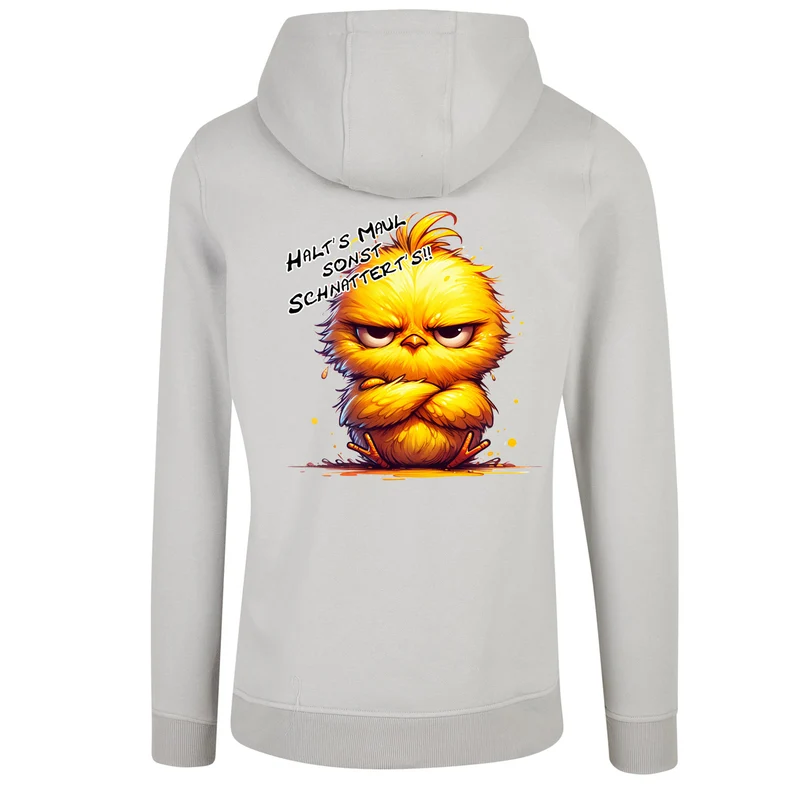 ZIP Hoodie -Kücken - Halt´s Maul .... Druck - verschiedene Farben zur Auswahl