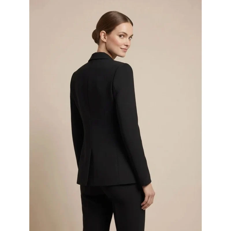 Henriette | Damen Zweireiher Blazer mit goldenen Knöpfen