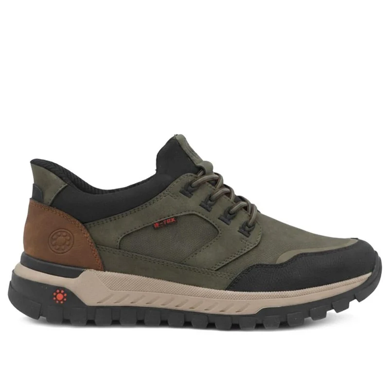 Relife Extra Wide Slip On Bungee Lace Trainers - RELIF44003 / 329 846 - Khaki