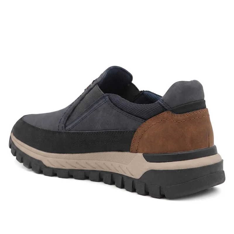 Relife Extra Wide Slip On Trainers - RELIF44004 / 329 851 - Navy