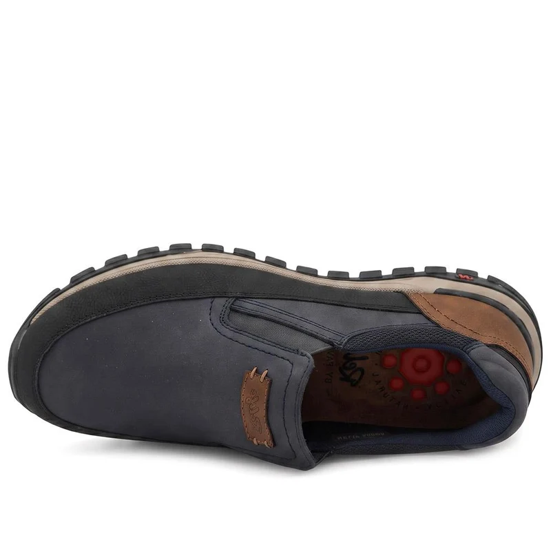 Relife Extra Wide Slip On Trainers - RELIF44004 / 329 851 - Navy