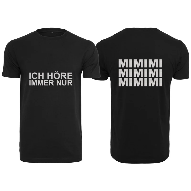 T-Shirt Shirt - MiMiMi - Druck Weiß Rainbow Glitter - verschiedene Farben zur Auswahl