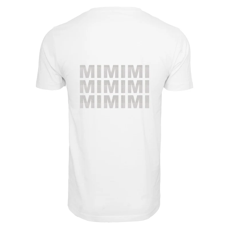 T-Shirt Shirt - MiMiMi - Druck Weiß Rainbow Glitter - verschiedene Farben zur Auswahl