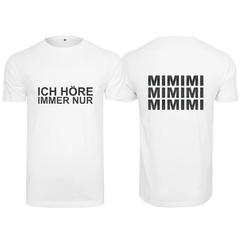 T-Shirt Shirt - MiMiMi - Druck Schwarz Glitter - verschiedene Farben zur Auswahl