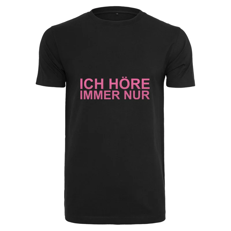 T-Shirt Shirt - MiMiMi - Druck Neon Rosa Glitter - verschiedene Farben zur Auswahl