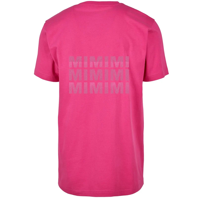T-Shirt Shirt - MiMiMi - Druck Neon Rosa Glitter - verschiedene Farben zur Auswahl