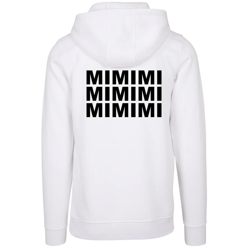 Hoodie - MiMiMi - Druck Schwarz Matt - verschiedene Farben zur Auswahl