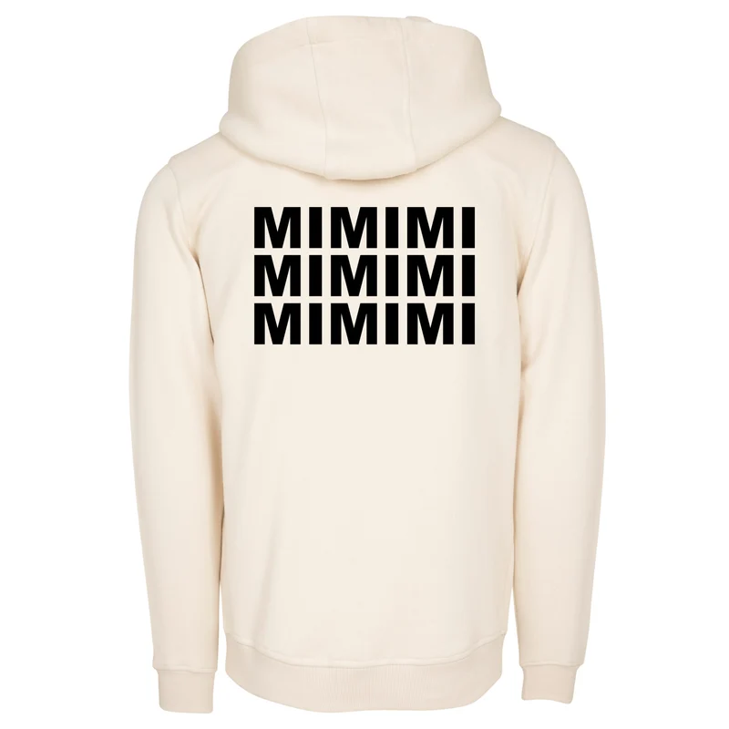 Hoodie - MiMiMi - Druck Schwarz Matt - verschiedene Farben zur Auswahl