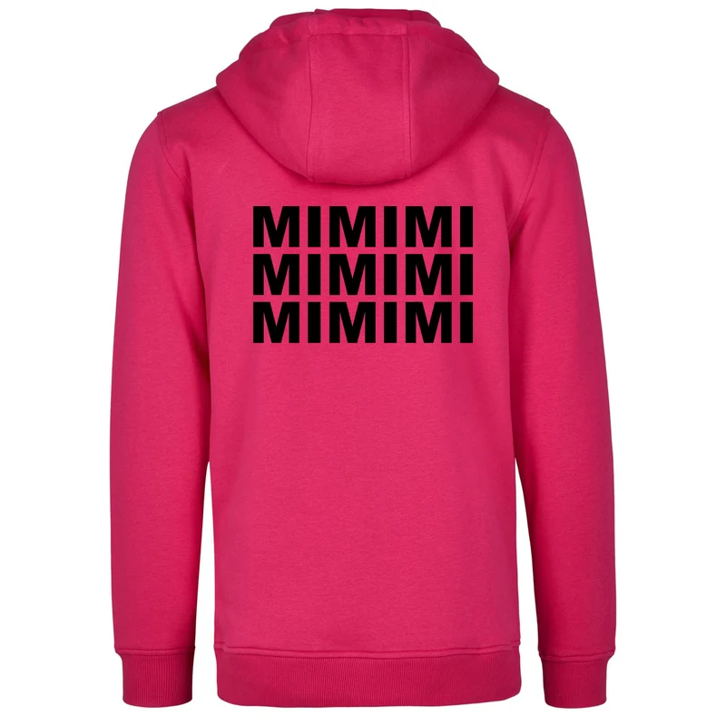 Hoodie - MiMiMi - Druck Schwarz Matt - verschiedene Farben zur Auswahl