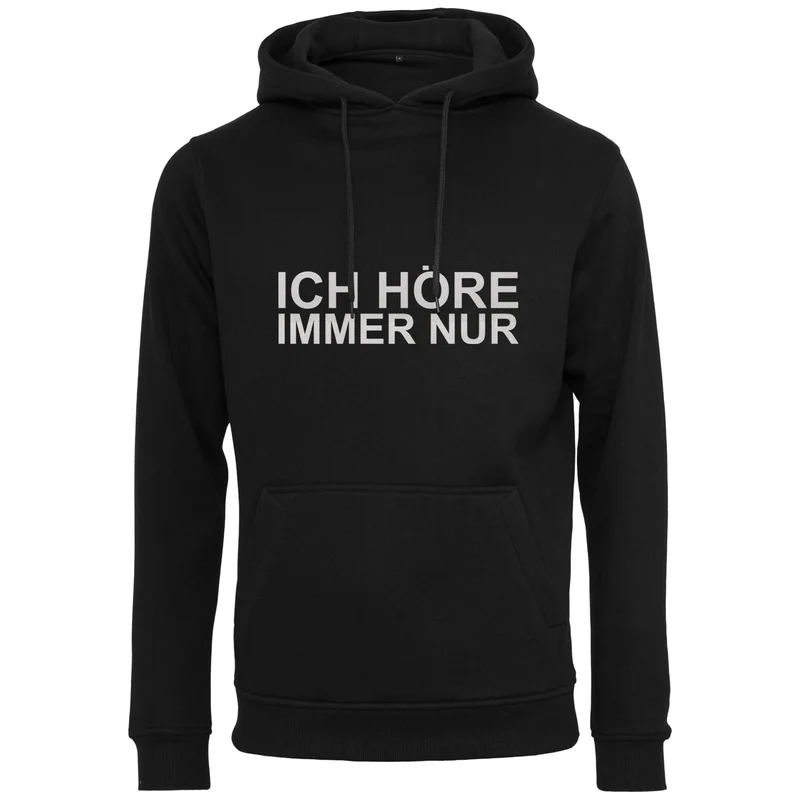 Hoodie - MiMiMi - Druck Weiss Glitter - verschiedene Farben zur Auswahl