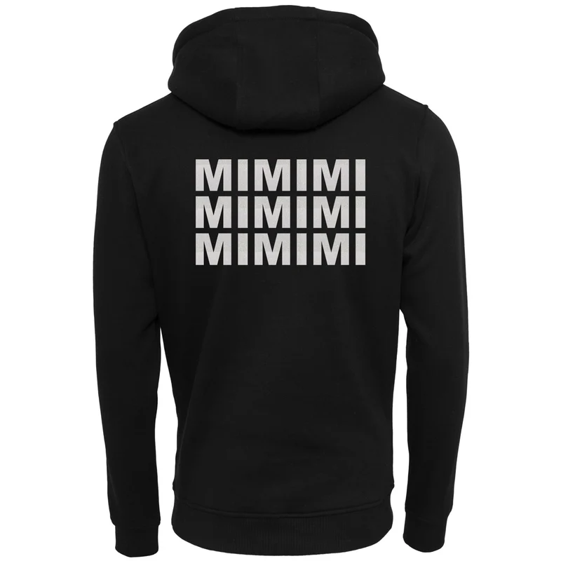 Hoodie - MiMiMi - Druck Weiss Glitter - verschiedene Farben zur Auswahl