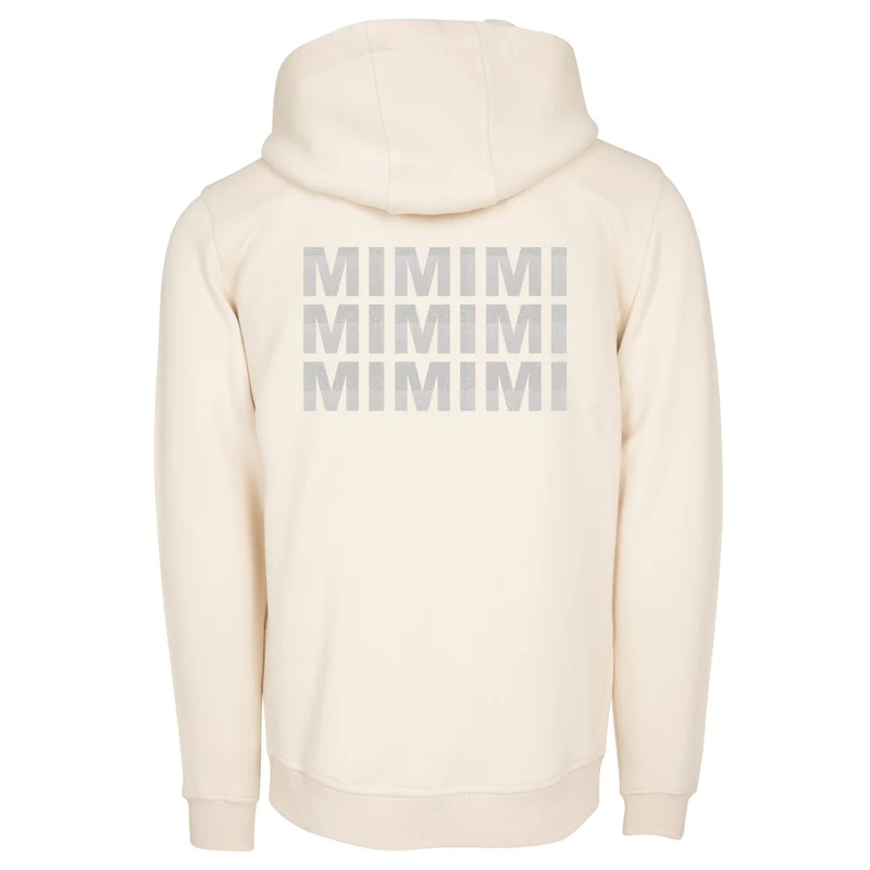 Hoodie - MiMiMi - Druck Weiss Glitter - verschiedene Farben zur Auswahl