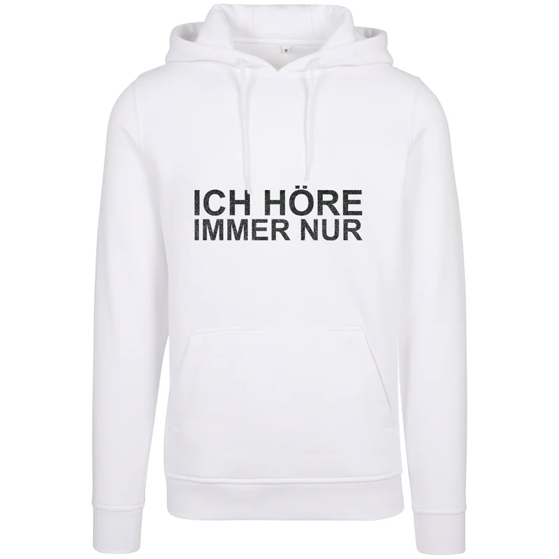 Hoodie - MiMiMi - Druck Schwarz Glitter - verschiedene Farben zur Auswahl