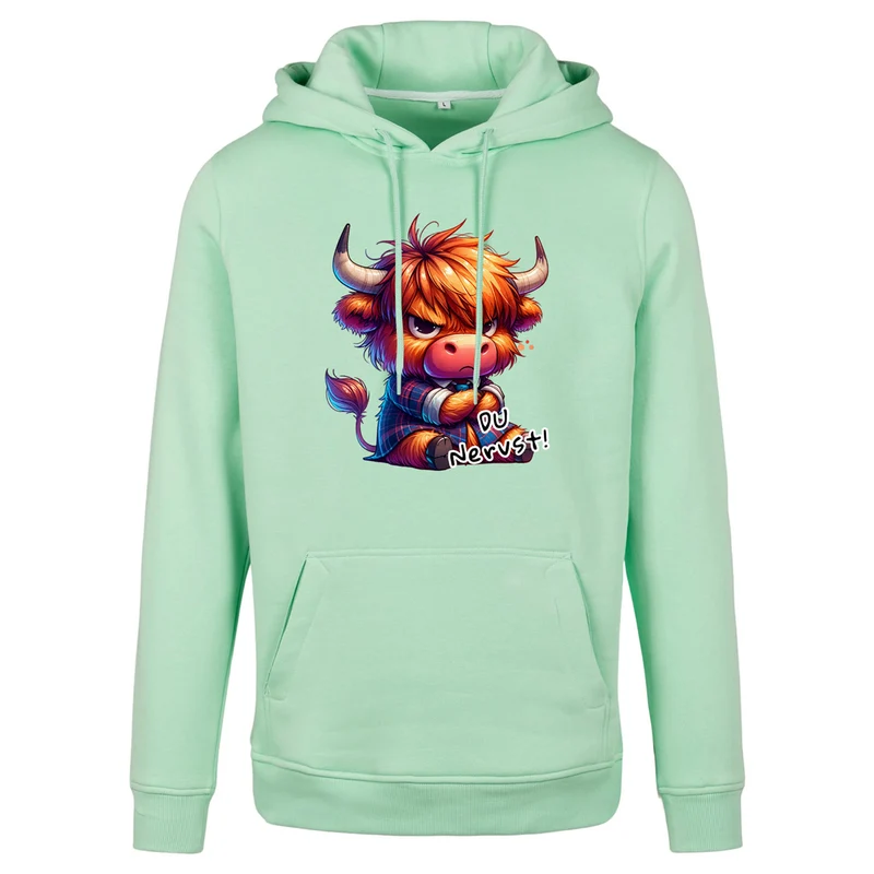 Hoodie - Kuh Stier Cow Du nervst - verschiedene Farben zur Auswahl