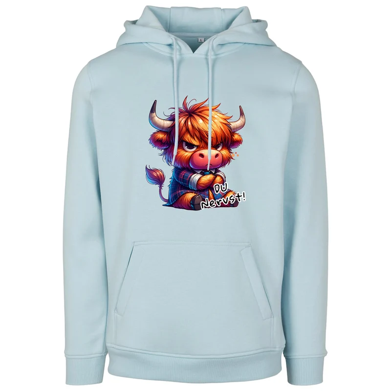 Hoodie - Kuh Stier Cow Du nervst - verschiedene Farben zur Auswahl