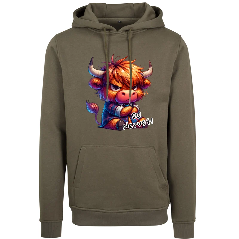 Hoodie - Kuh Stier Cow Du nervst - verschiedene Farben zur Auswahl