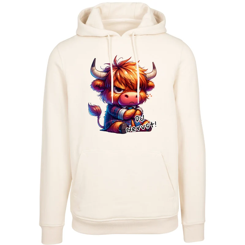 Hoodie - Kuh Stier Cow Du nervst - verschiedene Farben zur Auswahl