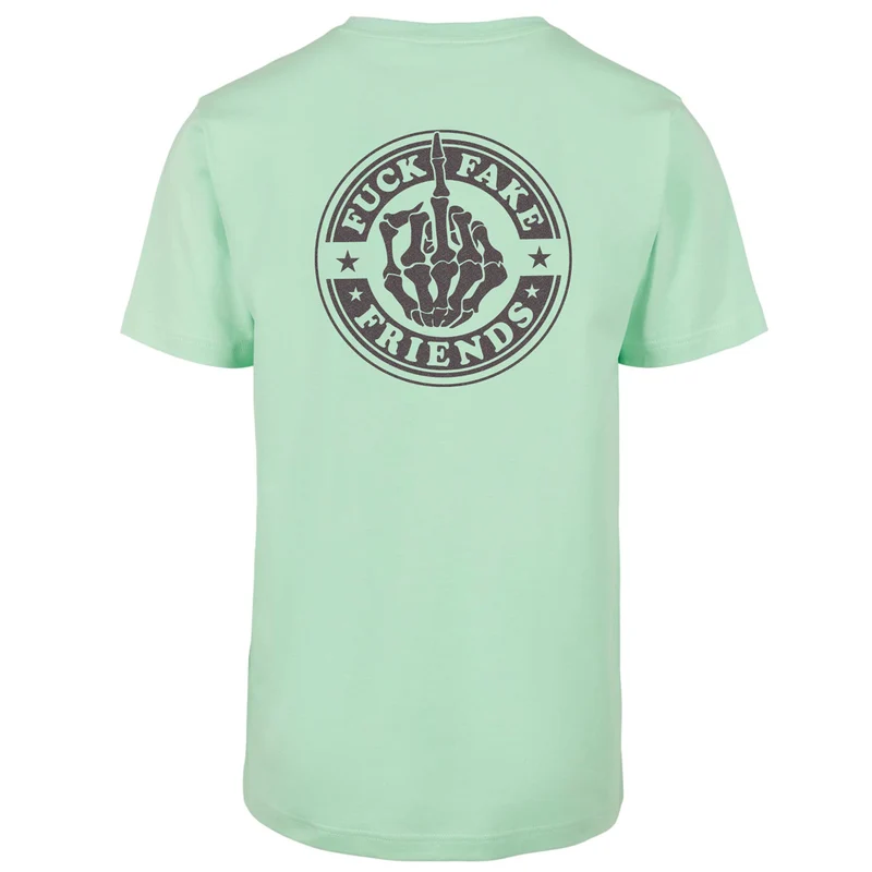 T-Shirt - Fuck Fake Friends - Druck Multicolor - verschiedene Farben zur Auswahl