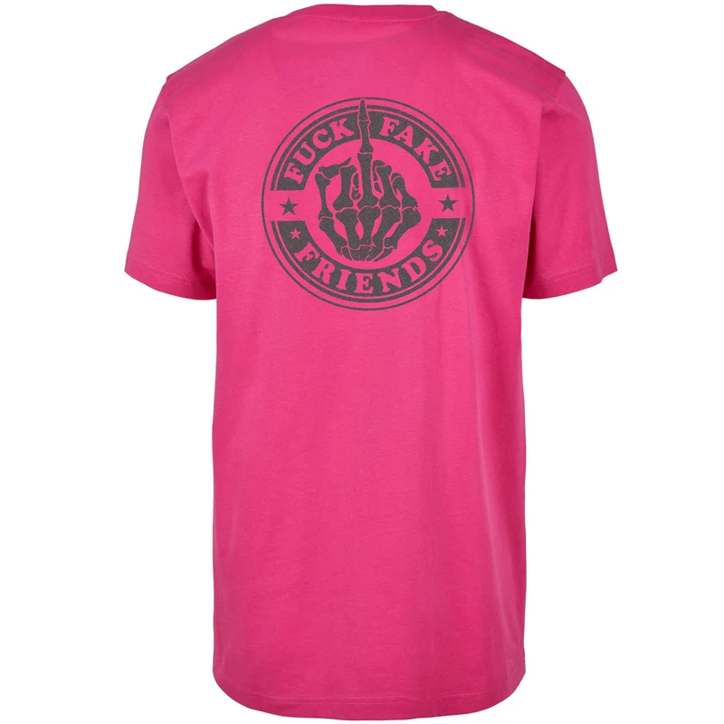 T-Shirt - Fuck Fake Friends - Druck Multicolor - verschiedene Farben zur Auswahl