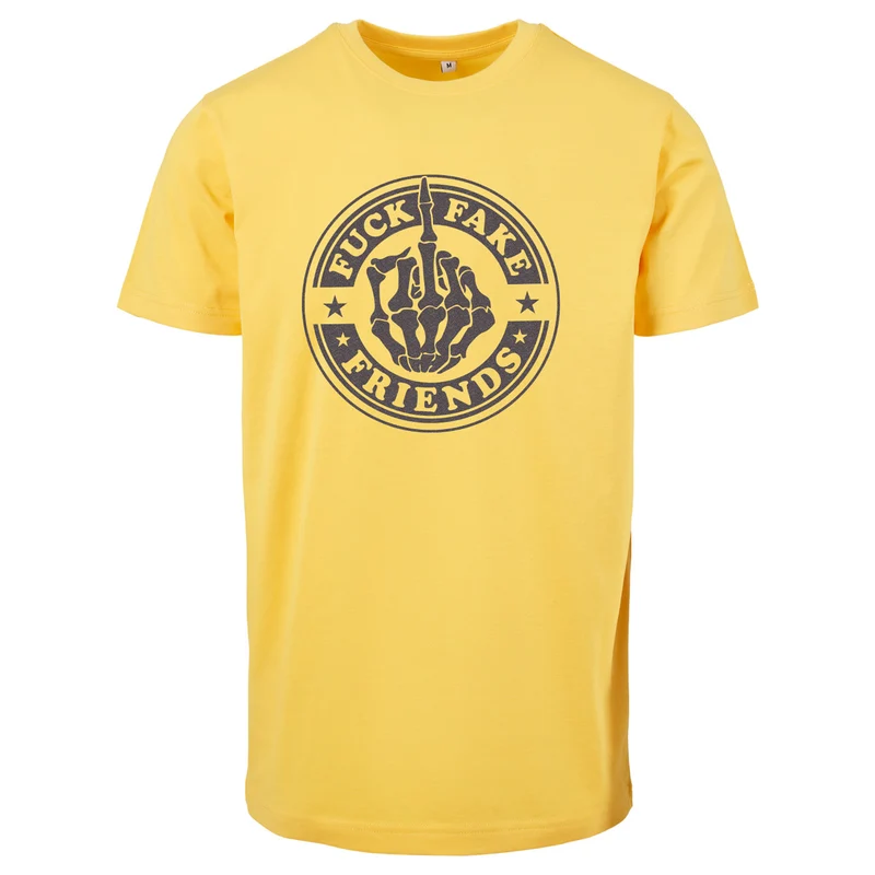 T-Shirt - Fuck Fake Friends - Druck Multicolor - verschiedene Farben zur Auswahl