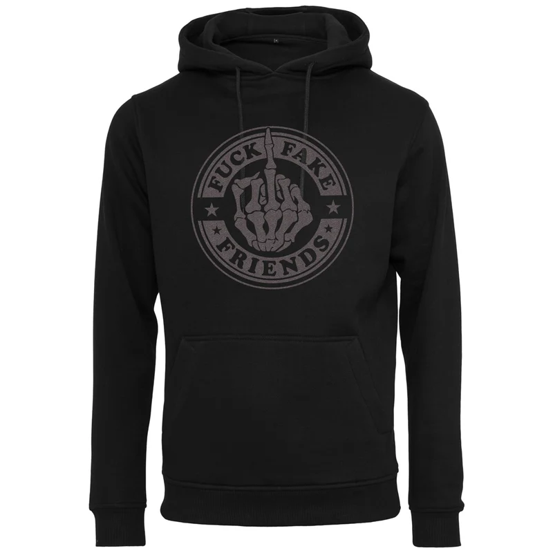 Hoodie - Fuck Fake Friends - Druck Multicolor - verschiedene Farben zur Auswahl