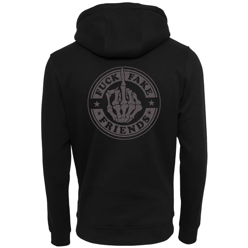 Hoodie - Fuck Fake Friends - Druck Multicolor - verschiedene Farben zur Auswahl