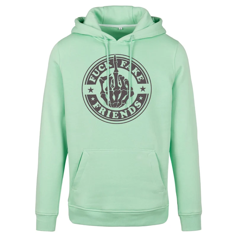 Hoodie - Fuck Fake Friends - Druck Multicolor - verschiedene Farben zur Auswahl