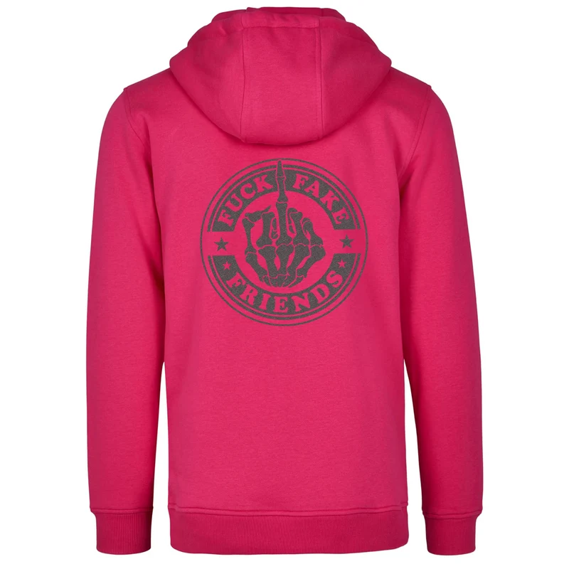 Hoodie - Fuck Fake Friends - Druck Multicolor - verschiedene Farben zur Auswahl