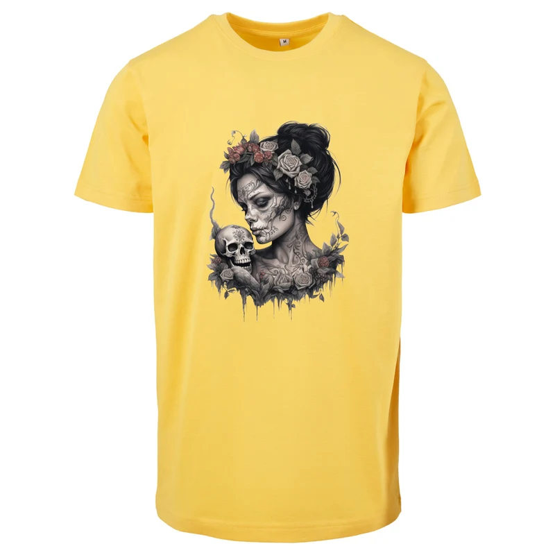 T-Shirt Shirt -Skull Woman Druck - verschiedene Farben zur Auswahl
