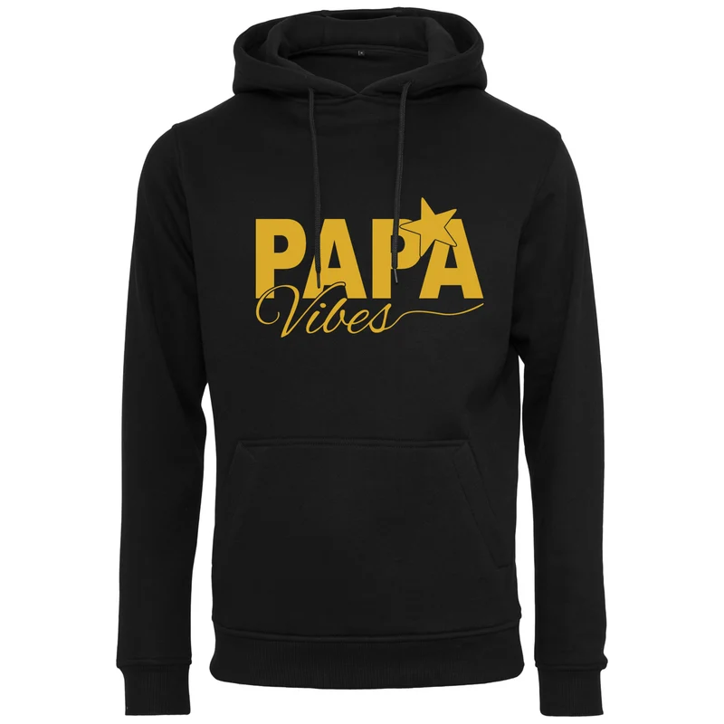 Hoodie - Papa Vibes - Druck Gold Matt - verschiedene Farben zur Auswahl