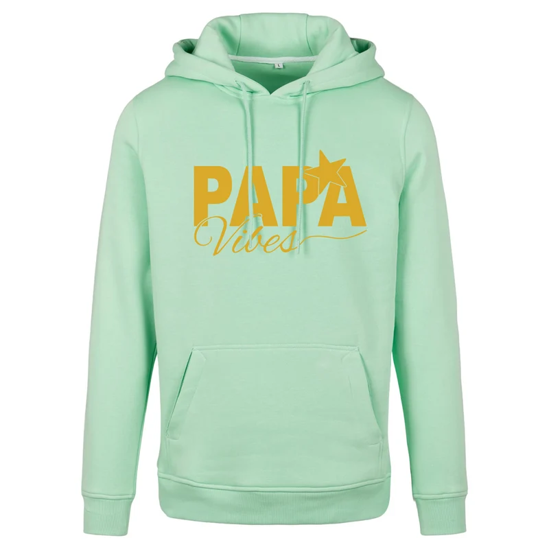 Hoodie - Papa Vibes - Druck Gold Matt - verschiedene Farben zur Auswahl