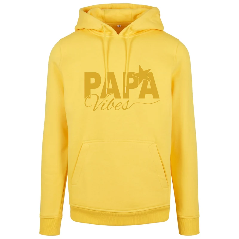 Hoodie - Papa Vibes - Druck Gold Matt - verschiedene Farben zur Auswahl