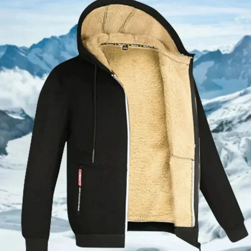 Andreas | Herren Winterjacke mit Fleece Futter und Kapuze