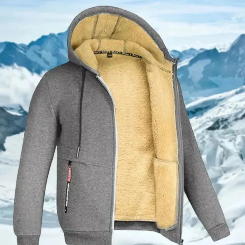 Andreas | Herren Winterjacke mit Fleece Futter und Kapuze