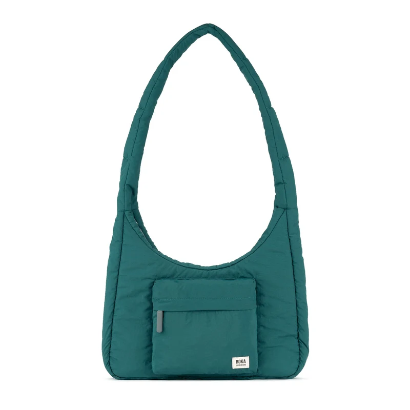ROKA Belsize Teal Medium Tasche aus recyceltem Taslon