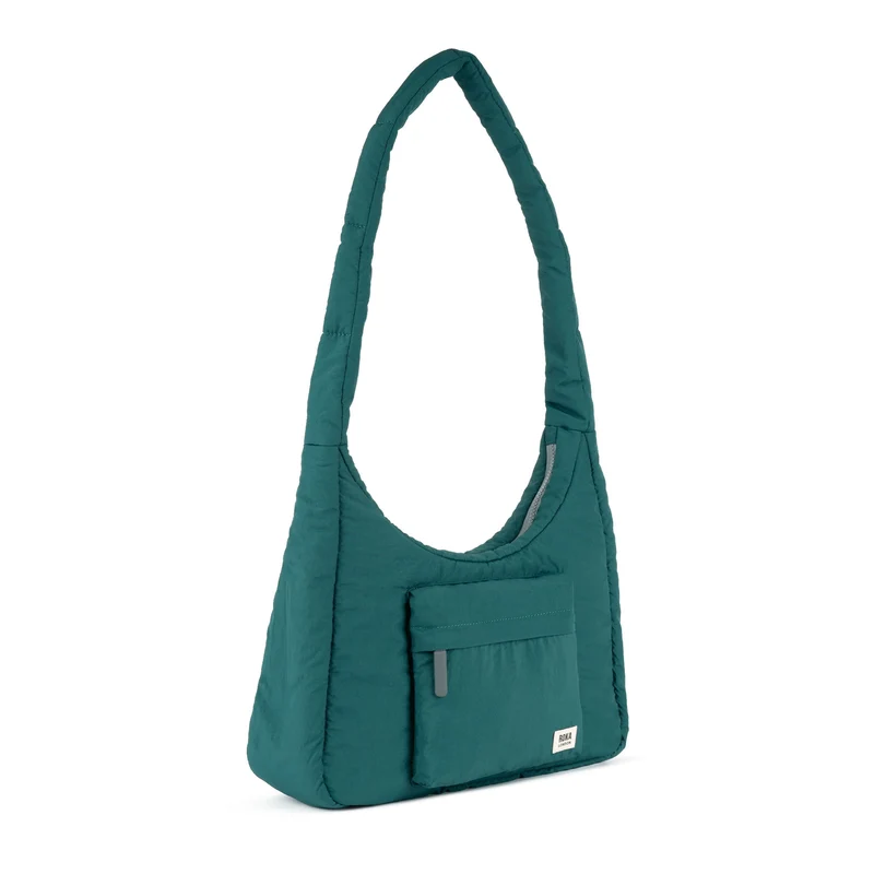 ROKA Belsize Teal Medium Tasche aus recyceltem Taslon