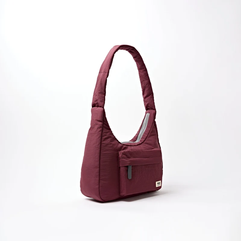 ROKA Belsize Bordeaux Kleine Tasche aus recyceltem Taslon
