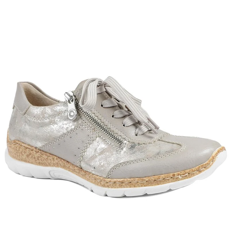 Rieker Memory Foam Zip & Lace Shoes - RKR43589 / 329 539