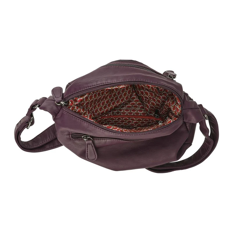 Zip-Close Shoulder Bag - WAHT40007 / 325 839 - Purple