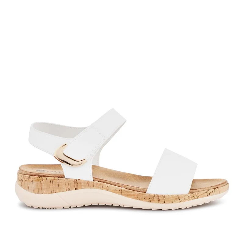 Triple Strap Touch-Fastening Sandals - BAIZH41068 / 327 979 - White