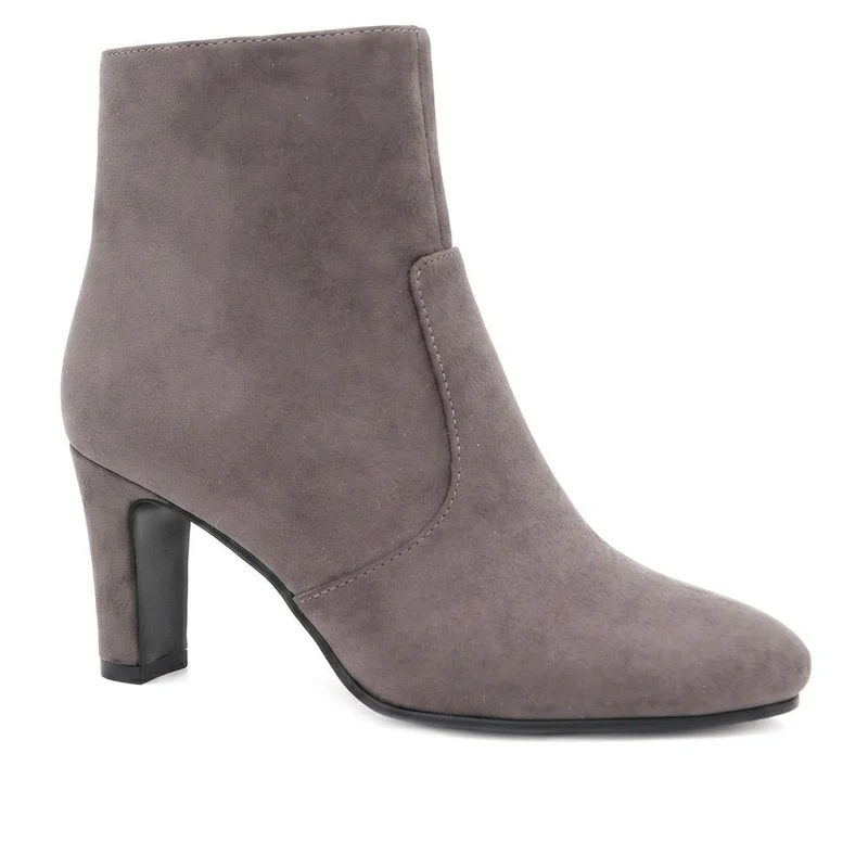 Block Heeled Ankle Boots - SANYI40027 / 325 986 - Grey