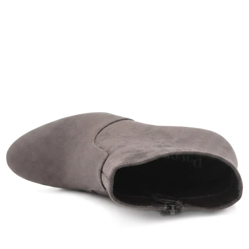 Block Heeled Ankle Boots - SANYI40027 / 325 986 - Grey