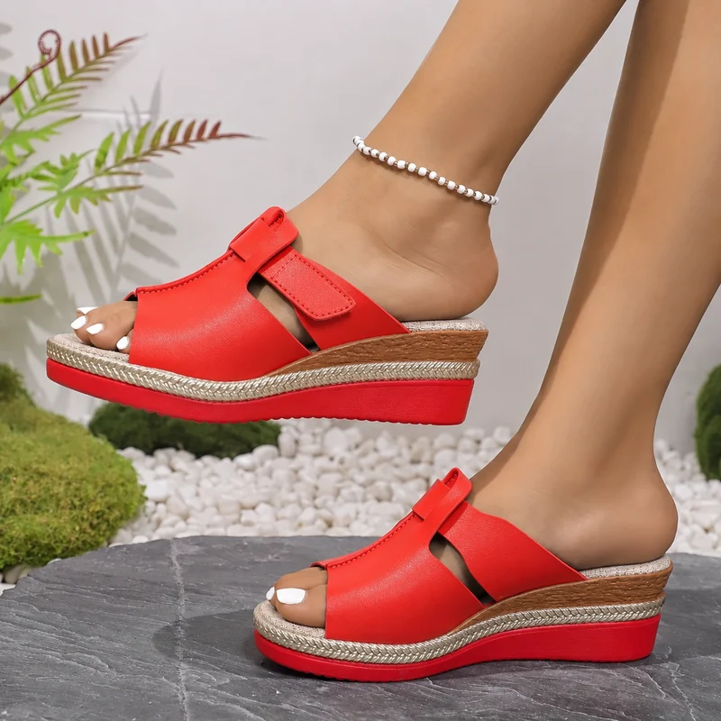 Ottilie | Damen Orthopädische Komfort Sandalen Mit Keilabsatz
