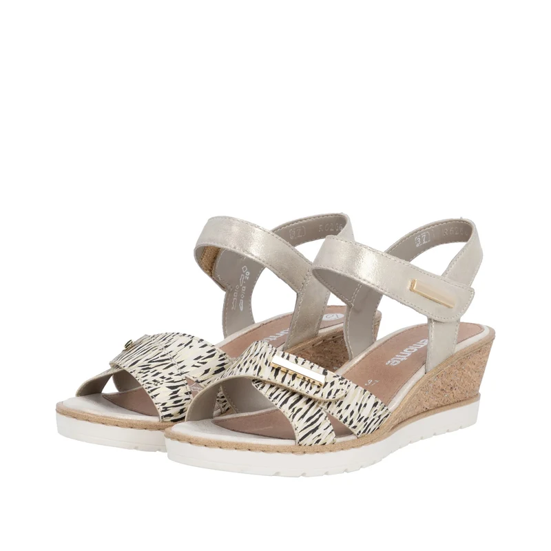 Remonte Damen-Keilsandalen | Gold