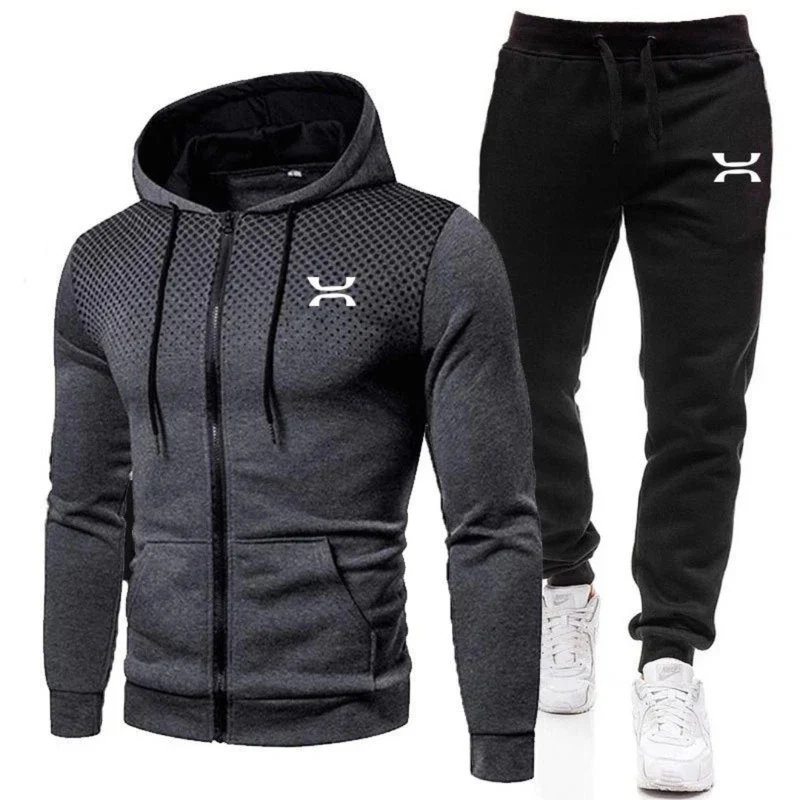 Elio | Herren Jogginganzug mit Kapuzenjacke und Hose im sportlichen Stil