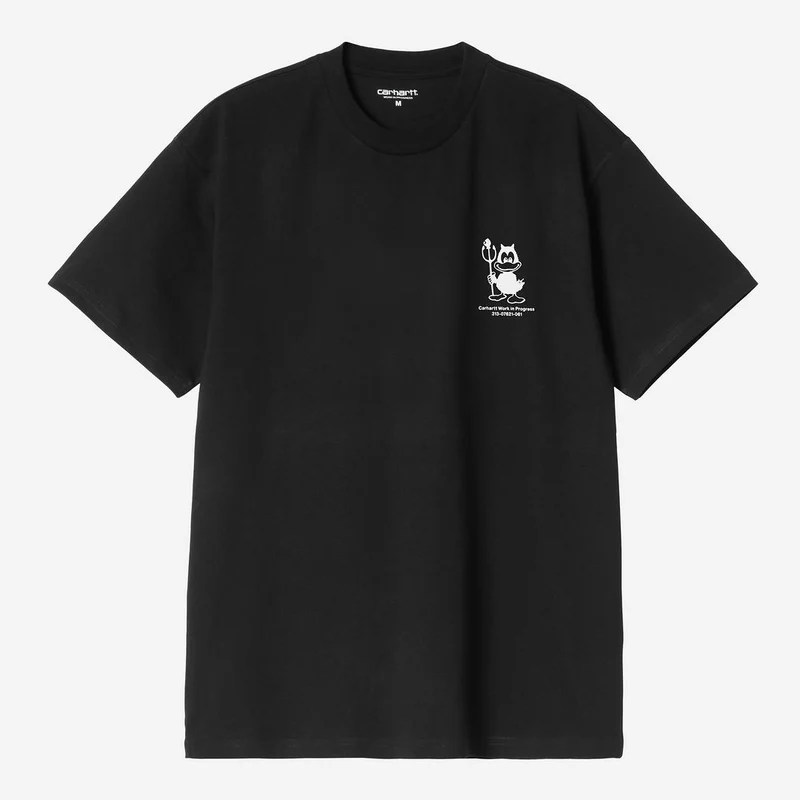 Carhartt WIP Herren-T-Shirt mit Autoscooter-Motiv | Schwarz