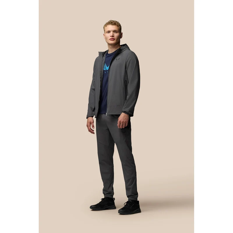 Castore Leichte Herren-Flexjacke | Gunmetal-Schwarz