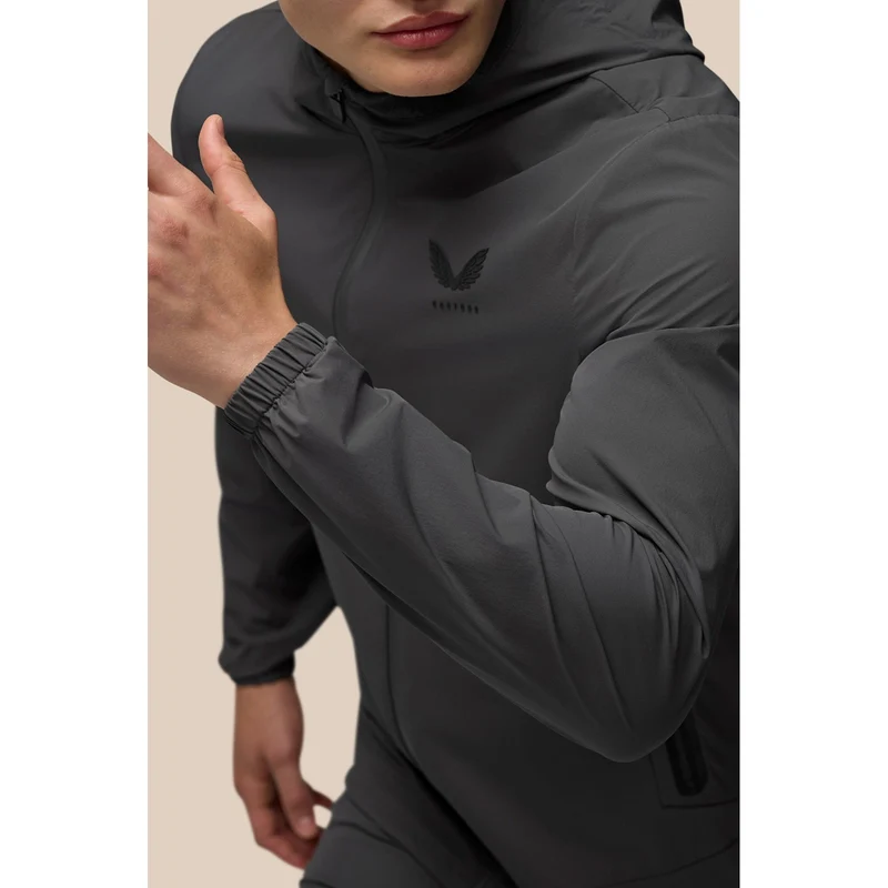 Castore Leichte Herren-Flexjacke | Gunmetal-Schwarz